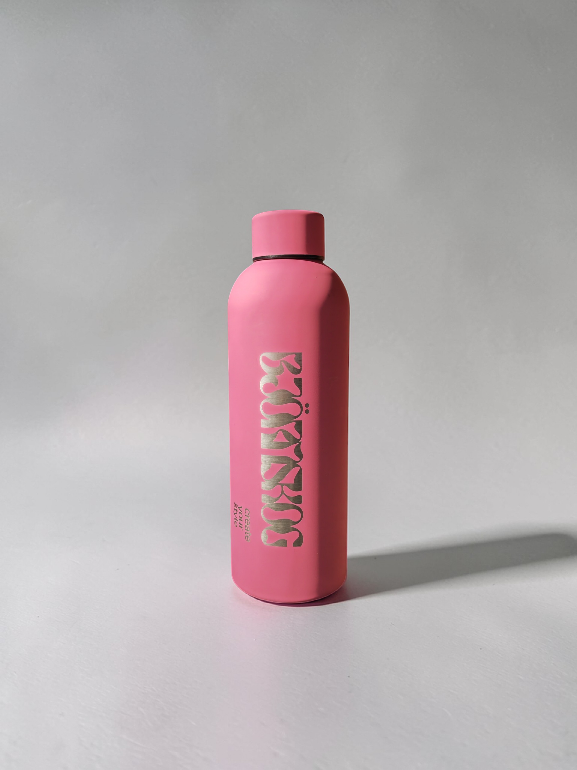 Mainos / Juomapullo laserkaiverruksella (10kpl) Teräs