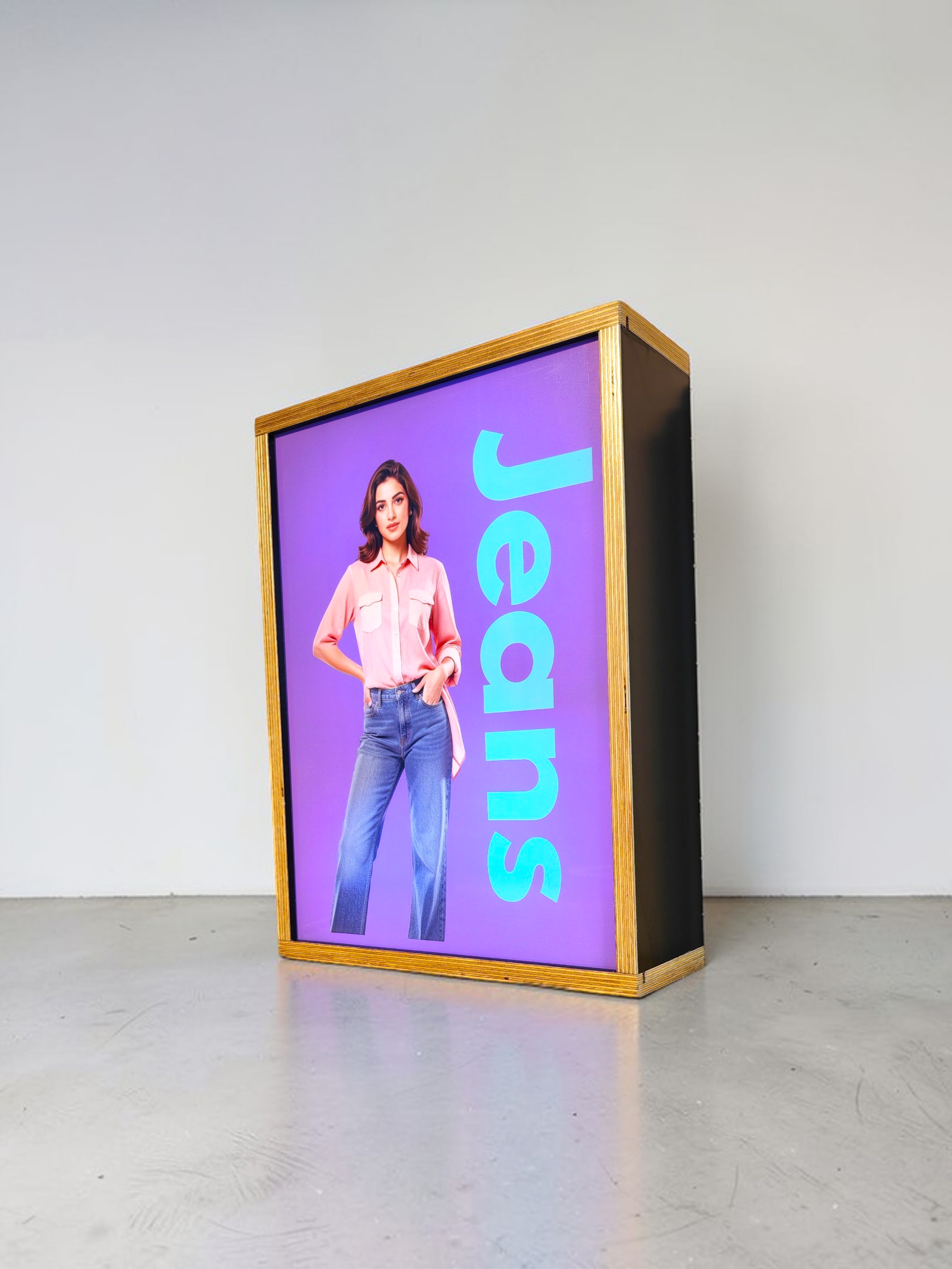 Valomainos -laatikko A2, Puu / Akryyli