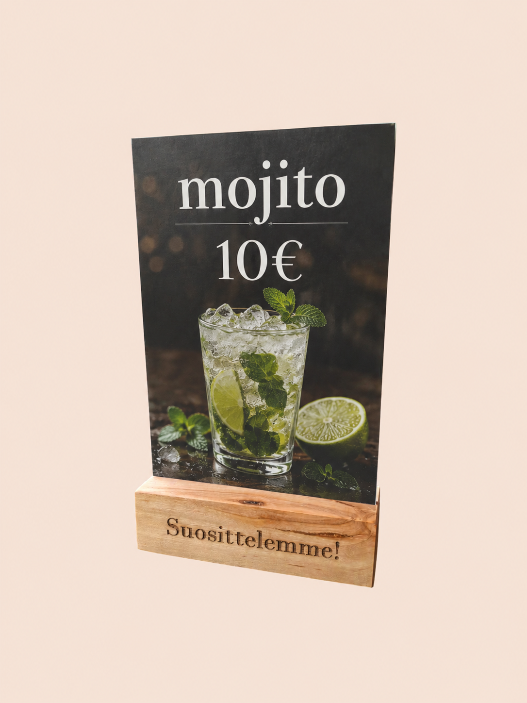 Puinen menupidike, mainospidike uralla